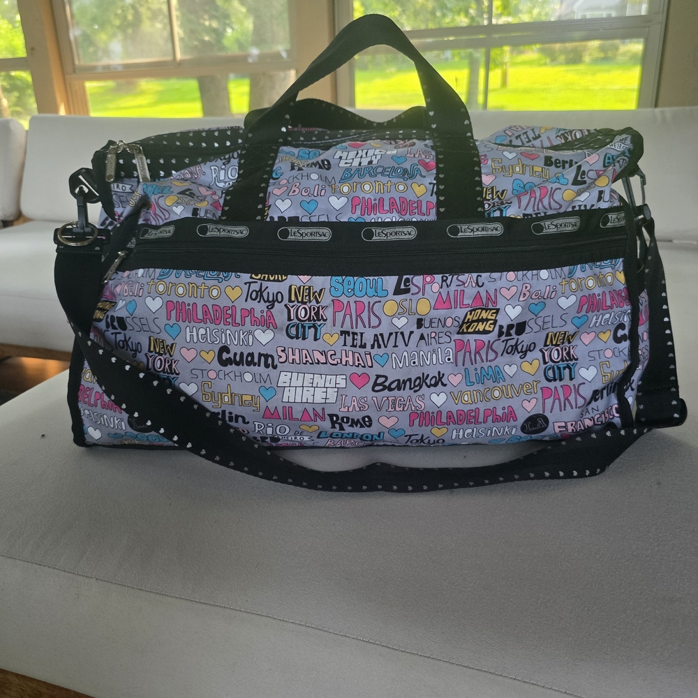 Lesportsac Multicolor Travel Bag with Black Accents